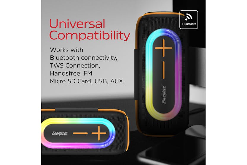 Energizer Wireless Bluetooth Speaker with Rich Bass | BBTS206 Energizer Wireless Bluetooth Speaker with Rich Bass | BBTS206