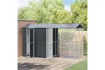 Bird Cage Anthracite 430 X 208 X 247 Cm Galvanised Steel Bird Cage Anthracite 430 X 208 X 247 Cm Galvanised Steel