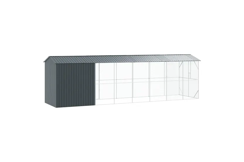 Bird Cage Anthracite 860 X 208 X 247 Cm Galvanised Steel Bird Cage Anthracite 860 X 208 X 247 Cm Galvanised Steel