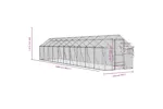 Aviary Silver 179x10x185 M Aluminium Aviary Silver 179x10x185 M Aluminium
