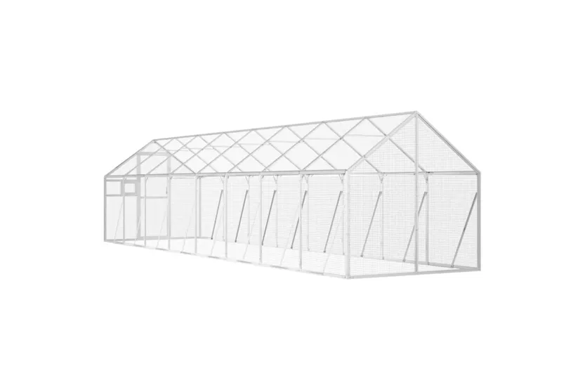Aviary Silver 179x8x185 M Aluminium Aviary Silver 179x8x185 M Aluminium