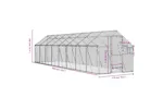 Aviary Silver 179x8x185 M Aluminium Aviary Silver 179x8x185 M Aluminium
