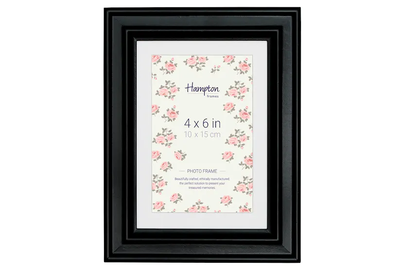 Helena 4 x 6" Photo Frame | Black Helena 4 x 6" Photo Frame | Black