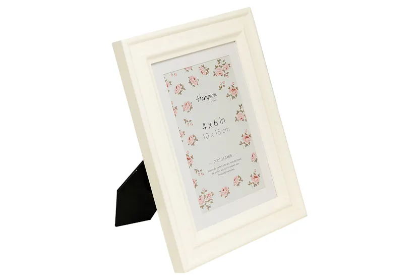 Helena 6x4" Photo Frame | White Helena 6x4" Photo Frame | White