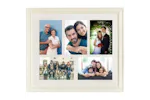 Helena 5 Aperture Photo Frame | White Helena 5 Aperture Photo Frame | White