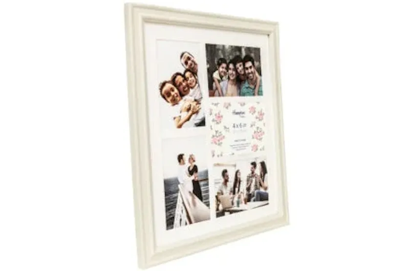 Helena 5 Aperture Photo Frame | White Helena 5 Aperture Photo Frame | White