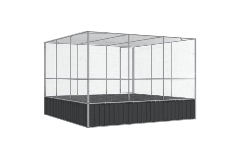 Aviary Silver 311x307x212 Cm Steel Aviary Silver 311x307x212 Cm Steel