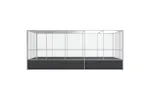 Aviary With Extension Silver 518x307x212 Cm Steel Aviary With Extension Silver 518x307x212 Cm Steel