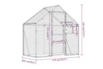 Aviary Silver 179x100x185 Cm Aluminium Aviary Silver 179x100x185 Cm Aluminium