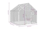 Aviary Anthracite 179x2x185 M Aluminium Aviary Anthracite 179x2x185 M Aluminium