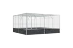 Aviary Silver 418x414x212 Cm Steel Aviary Silver 418x414x212 Cm Steel