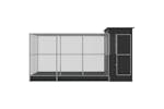 Aviary With Extension Silver 416x203x216 Cm Steel Aviary With Extension Silver 416x203x216 Cm Steel