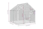 Aviary Silver 179x2x185 M Aluminium Aviary Silver 179x2x185 M Aluminium