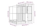 Aviary With Extension Silver 209x203x216 Cm Steel Aviary With Extension Silver 209x203x216 Cm Steel