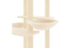 Cat Tree With Sisal Scratching Posts Cream 133 Cm Cat Tree With Sisal Scratching Posts Cream 133 Cm