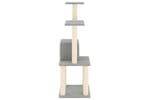 Cat Tree With Sisal Scratching Posts Light Grey 105 Cm Cat Tree With Sisal Scratching Posts Light Grey 105 Cm