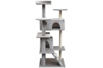 Cat Tree With Sisal Scratching Posts 125 Cm Grey Cat Tree With Sisal Scratching Posts 125 Cm Grey