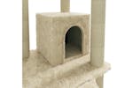 Cat Tree With Sisal Scratching Posts Cream 155 Cm Cat Tree With Sisal Scratching Posts Cream 155 Cm