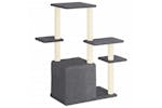 Cat Tree With Sisal Scratching Posts Dark Grey 975 Cm Cat Tree With Sisal Scratching Posts Dark Grey 975 Cm