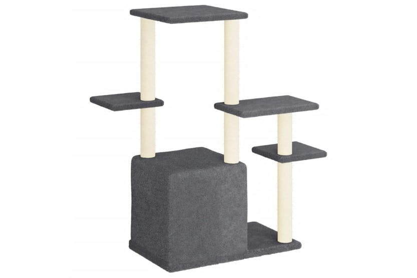 Cat Tree With Sisal Scratching Posts Dark Grey 975 Cm Cat Tree With Sisal Scratching Posts Dark Grey 975 Cm