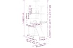 Cat Tree With Sisal Scratching Posts Light Grey 154 Cm Cat Tree With Sisal Scratching Posts Light Grey 154 Cm