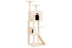 Cat Tree With Sisal Scratching Posts Cream 153 Cm Cat Tree With Sisal Scratching Posts Cream 153 Cm