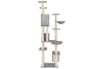 Cat Tree With Sisal Scratching Posts Light Grey 191 Cm Cat Tree With Sisal Scratching Posts Light Grey 191 Cm