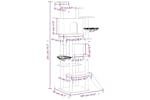 Cat Tree With Sisal Scratching Posts Light Grey 191 Cm Cat Tree With Sisal Scratching Posts Light Grey 191 Cm