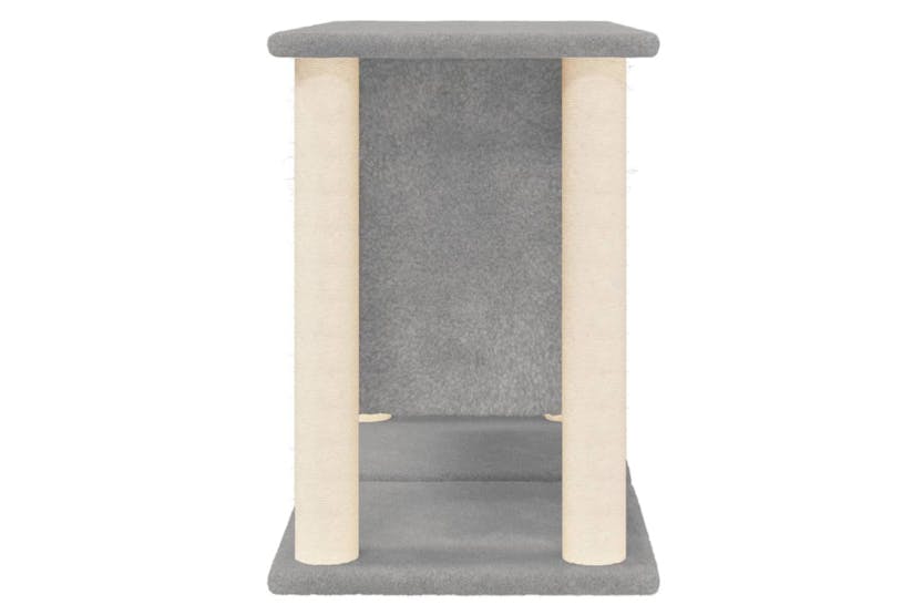 Cat Tree With Sisal Scratching Posts Light Grey 50 Cm Cat Tree With Sisal Scratching Posts Light Grey 50 Cm