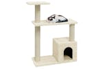 Cat Tree With Sisal Scratching Posts Cream 70 Cm Cat Tree With Sisal Scratching Posts Cream 70 Cm