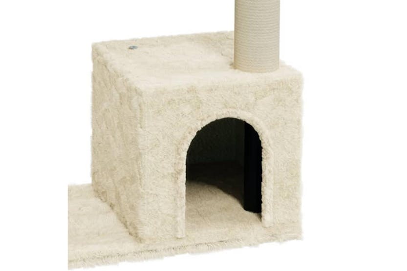 Cat Tree With Sisal Scratching Posts Cream 70 Cm Cat Tree With Sisal Scratching Posts Cream 70 Cm