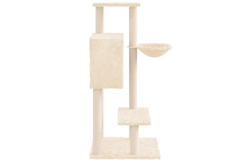 Cat Tree With Sisal Scratching Posts Cream 1085 Cm Cat Tree With Sisal Scratching Posts Cream 1085 Cm