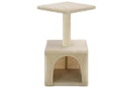 Cat Tree With Sisal Scratching Post 55 Cm Beige Cat Tree With Sisal Scratching Post 55 Cm Beige