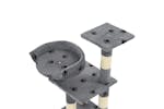 Cat Tree With Sisal Scratching Posts 65 Cm Paw Prints Grey Cat Tree With Sisal Scratching Posts 65 Cm Paw Prints Grey