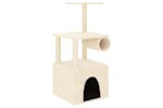 Cat Tree With Sisal Scratching Posts Cream 1095 Cm Cat Tree With Sisal Scratching Posts Cream 1095 Cm