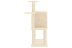 Cat Tree With Sisal Scratching Posts Cream 97 Cm Cat Tree With Sisal Scratching Posts Cream 97 Cm