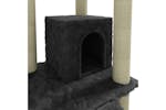 Cat Tree With Sisal Scratching Posts Dark Grey 155 Cm Cat Tree With Sisal Scratching Posts Dark Grey 155 Cm