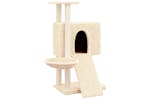 Cat Tree With Sisal Scratching Posts Cream 96 Cm Cat Tree With Sisal Scratching Posts Cream 96 Cm