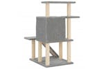 Cat Tree With Sisal Scratching Posts Light Grey 97 Cm Cat Tree With Sisal Scratching Posts Light Grey 97 Cm