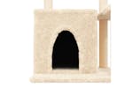Cat Tree With Sisal Scratching Posts Cream 83 Cm Cat Tree With Sisal Scratching Posts Cream 83 Cm