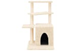 Cat Tree With Sisal Scratching Posts Cream 835 Cm Cat Tree With Sisal Scratching Posts Cream 835 Cm