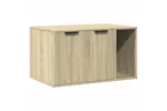Cat Litter Box Enclosure Sonoma Oak 80x50x45 Cm Engineered Wood Cat Litter Box Enclosure Sonoma Oak 80x50x45 Cm Engineered Wood