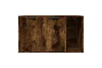 Cat Litter Box Enclosure Smoked Oak 80x50x45 Cm Engineered Wood Cat Litter Box Enclosure Smoked Oak 80x50x45 Cm Engineered Wood