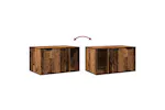 Cat Litter Box Enclosure Old Wood 80x50x45 Cm Engineered Wood Cat Litter Box Enclosure Old Wood 80x50x45 Cm Engineered Wood