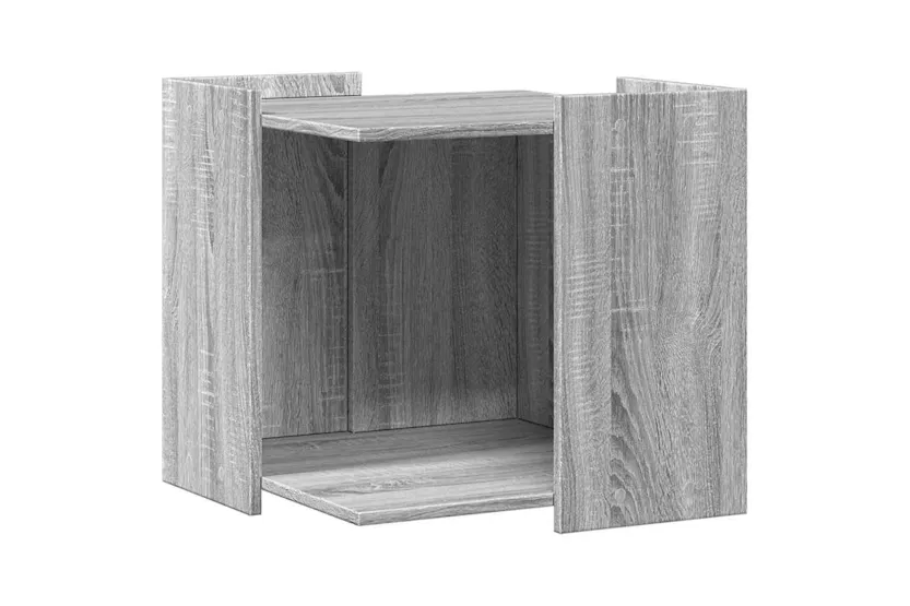 Cat Litter Box Enclosure Grey Sonoma 53x53x51 Cm Engineered Wood Cat Litter Box Enclosure Grey Sonoma 53x53x51 Cm Engineered Wood