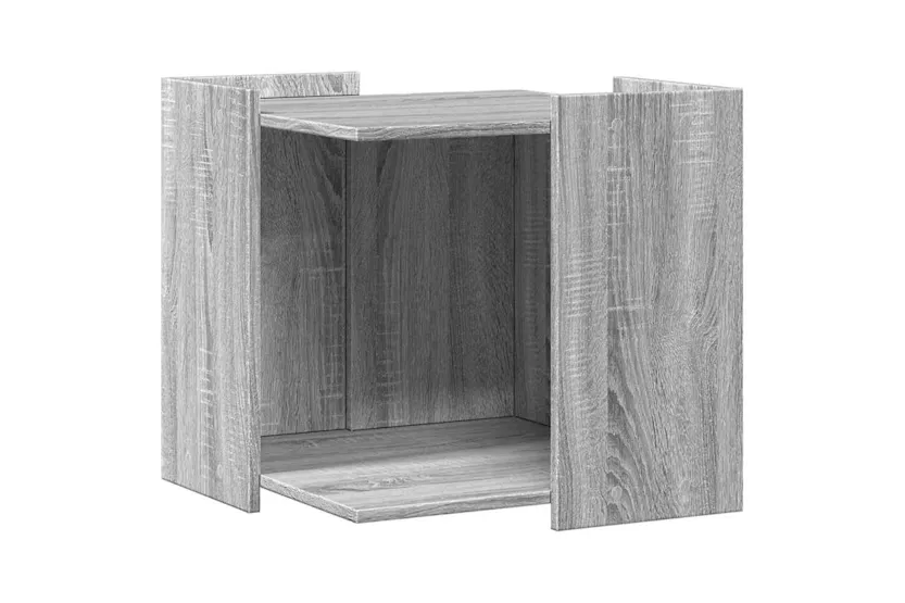 Cat Litter Box Enclosure Grey Sonoma 53x53x51 Cm Engineered Wood Cat Litter Box Enclosure Grey Sonoma 53x53x51 Cm Engineered Wood