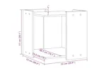 Cat Litter Box Enclosure Grey Sonoma 53x53x51 Cm Engineered Wood Cat Litter Box Enclosure Grey Sonoma 53x53x51 Cm Engineered Wood