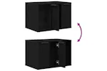 Cat Litter Box Enclosure Black Oak 60x40x40 Cm Engineered Wood Cat Litter Box Enclosure Black Oak 60x40x40 Cm Engineered Wood