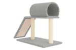 Cat Scratching Posts With Tunnel And Ladder Light Grey 555 Cm Cat Scratching Posts With Tunnel And Ladder Light Grey 555 Cm