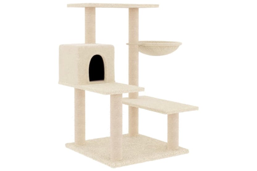 Cat Tree With Sisal Scratching Posts Cream 825 Cm Cat Tree With Sisal Scratching Posts Cream 825 Cm